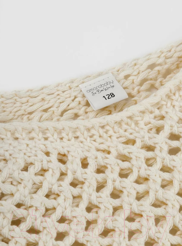 Джемпер детский Amarobaby Knit Trend / AB-OD21-KNITT2602/33-152 (молочный, р.152) — фото 3