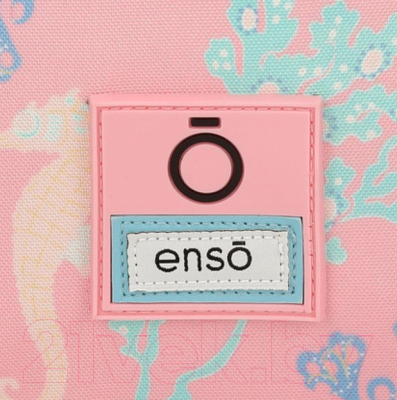 Школьный рюкзак Enso Keep The Oceans Clean / 9422021 (голубой/розовый)