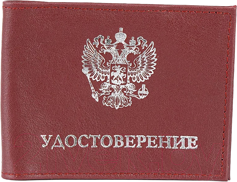 Чехол для документов Poshete Универсальная / 604-007M-BRD (бордовый)