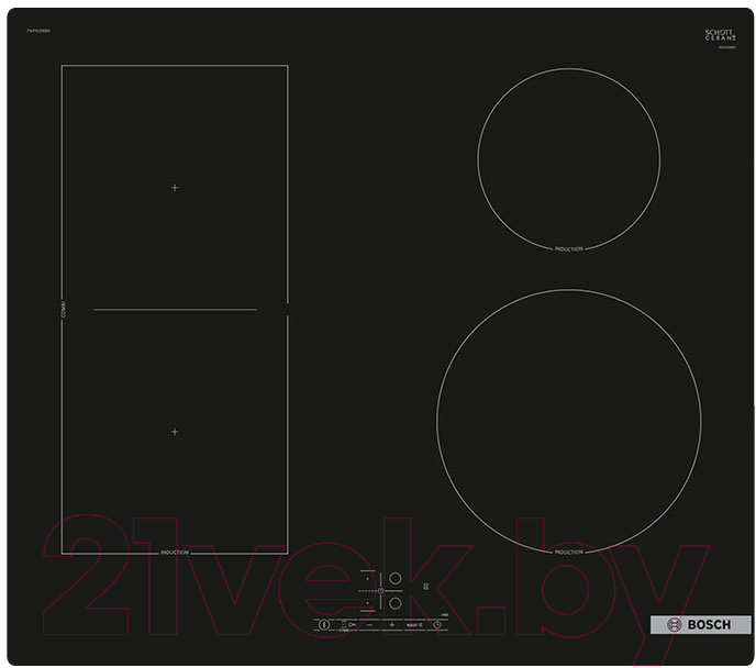 Индукционная варочная панель Bosch PWP61RBB5E