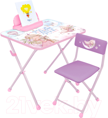 Комплект мебели с детским столом Ника КП2/МП2 Маленькая принцесса-2