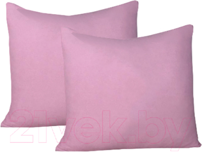 Комплект наволочек Milanika Махровые 70x70 (2шт, розовый)