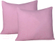 Комплект наволочек Milanika Махровые 70x70 (2шт, розовый) - 