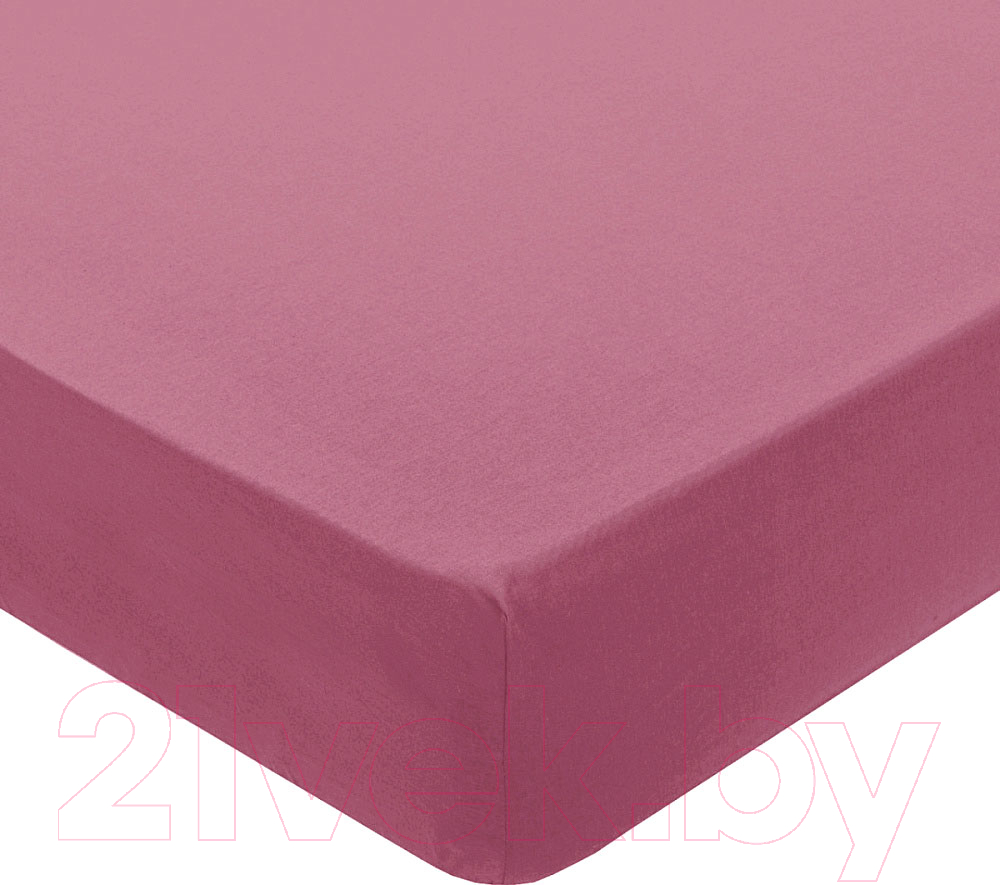 Простыня Milanika Брусника на резинке 140x200x20 (поплин г/к)