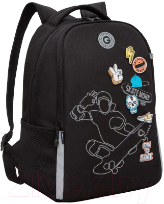 Школьный рюкзак Grizzly RB-451-1 (черный)