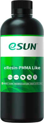 Фотополимерная смола для 3D-принтера eSUN eResin-PMMA Like Resin PM200 / т0034855 (500г, прозрачный)