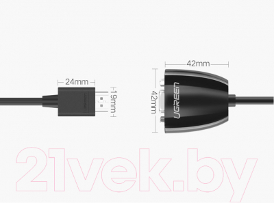 Конвертер цифровой Ugreen MM105 / 40253 (черный)