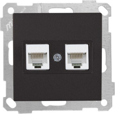 Розетка Mutlusan 2100-138-0184 (черный матовый) - 