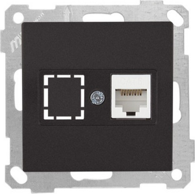 Розетка Mutlusan 2100-140-0184 (черный матовый) - 