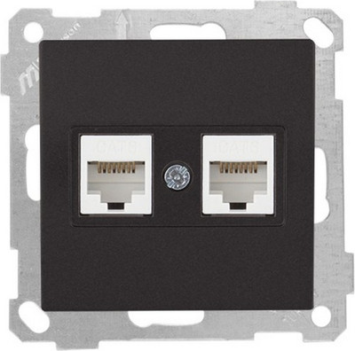 Розетка Mutlusan 2100-141-0184 (черный матовый) - 