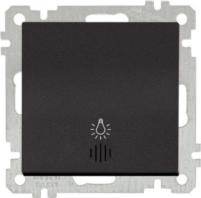 Выключатель Mutlusan 2100-417-0184 (черный матовый) - 