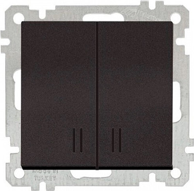 Выключатель Mutlusan 2100-426-0184 (черный матовый) -