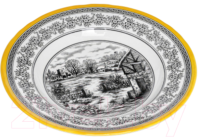 Тарелка столовая глубокая Grace By Tudor England Halcyon GR01-23.3SPL