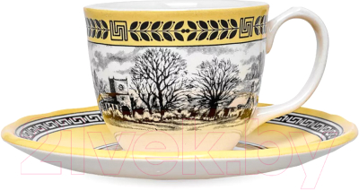 Чашка с блюдцем Grace By Tudor England Halcyon GR01-90ES