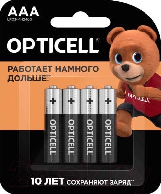 Комплект батареек Opticell AAA (4шт)