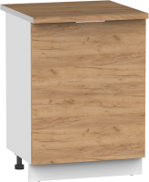 Шкаф-стол кухонный Интермебель Микс Топ ШСР 850-1-600 (дуб крафт золотой/дуб вотан) - 