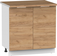 Шкаф-стол кухонный Интермебель Микс Топ ШСР 850-3-800 (дуб крафт золотой/дуб вотан) - 