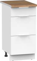 Шкаф-стол кухонный Интермебель Микс Топ ШСР 850-23-300 (белый премиум/дуб вотан) - 