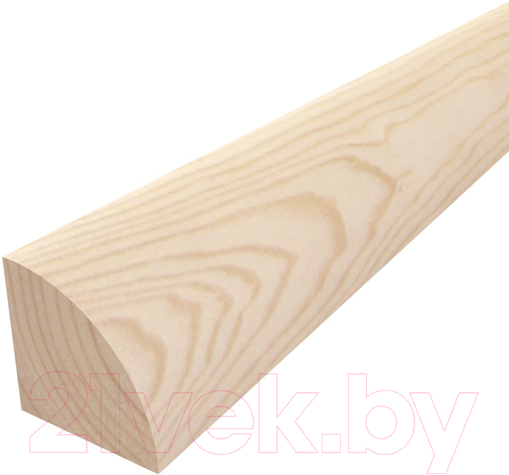 Уголок отделочный Альфалес Внутренний/полувалик 20x20x2500 (5шт)