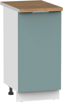 Шкаф-стол кухонный Интермебель Микс Топ ШСР 850-1-300 (сумеречный голубой/дуб вотан) - 