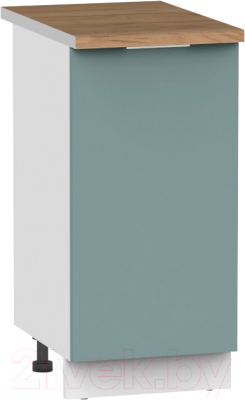 Шкаф-стол кухонный Интермебель Микс Топ ШСР 850-1-300 (сумеречный голубой/дуб вотан)