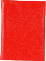 Обложка для автодокументов Poshete 604-001M-RED (красный) - 