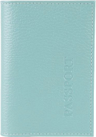 Обложка на паспорт Poshete 604-002M-MNT (светло-зеленый) - 