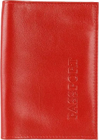 Обложка на паспорт Poshete 604-028LNRED (красный) - 