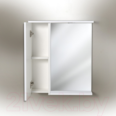 Шкаф с зеркалом для ванной Акваль Палермо 60 / ПАЛЕРМО.04.60.23.L