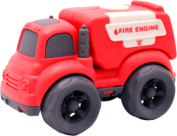 Автомобиль игрушечный Funky Toys Пожарная эко-машинка / FT0278076 (красный) - 