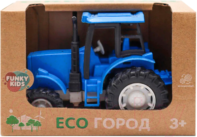 Автомобиль игрушечный Funky Toys Эко-трактор / FT0416332-2 (синий)