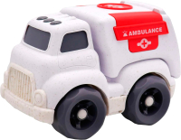 Автомобиль игрушечный Funky Toys Эко-машинка. Скорая помощь / FT0278081 (белый) - 