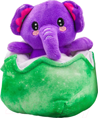 Мягкая игрушка Funky Toys Животные в яйце Фиолетовый слоник / FT5907-4