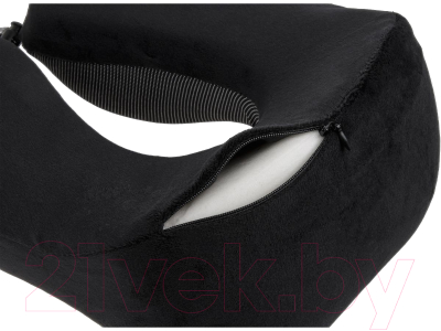 Подушка на шею Arizone С эффектом памяти + маска для сна и чехол 28-200001 (черный)