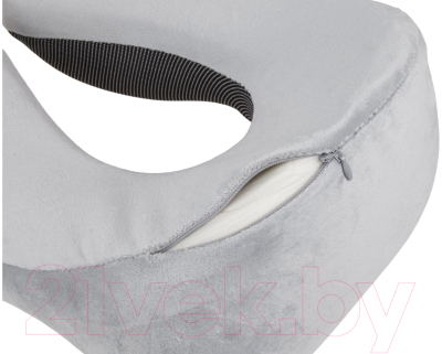 Подушка на шею Arizone С эффектом памяти + маска для сна и чехол 28-200002 (серый)