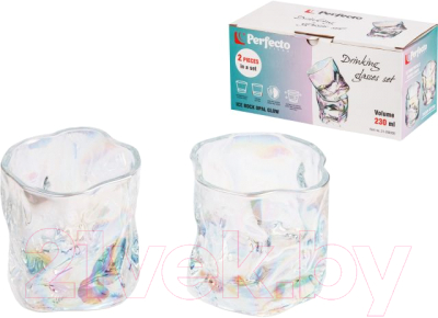 Набор стаканов Perfecto Linea Ice Rock Opal Glow 31-290300 (2шт)