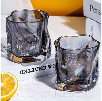Набор стаканов Perfecto Linea Ice Rock Smoke Grey 31-290400 (2шт)