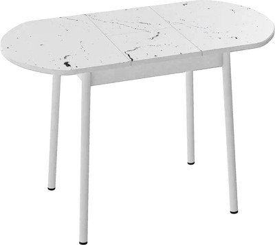 Обеденный стол ВВР Кэлли 2 раздвижной (мрамор марквина белый) - 