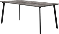 Обеденный стол Millwood Шанхай 160x80x75 (сосна пасадена/металл черный) - 