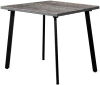 Обеденный стол Millwood Шанхай 90x90x75 (сосна пасадена/металл черный) - 