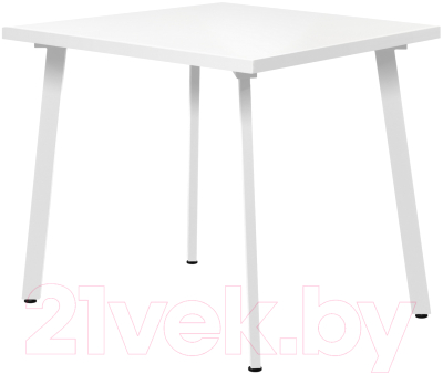 Обеденный стол Millwood Шанхай 90x90x75 (белый/металл белый)