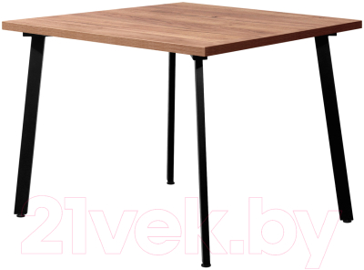 Обеденный стол Millwood Шанхай 110x110x75 (дуб табачный Craft/металл черный)