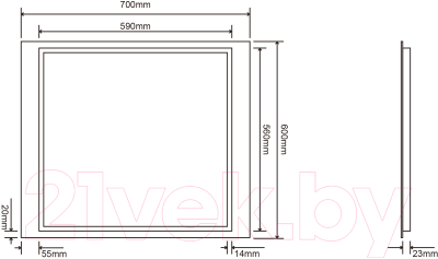 Зеркало Roxen Porto 510105-70