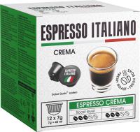 Кофе в капсулах Espresso Italiano Crema 70% Арабика 30% Робуста (12шт) - 