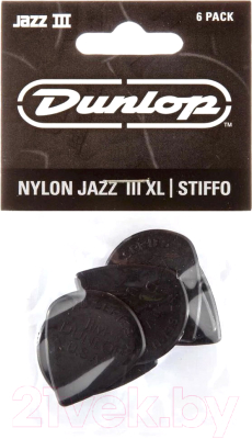 Набор медиаторов Dunlop Manufacturing Nylon Jazz III XL 47PXLS