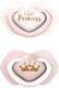 Набор пустышек Canpol Royal Baby силиконовая симметричная 0-6мес / 22/650 (розовый) - 