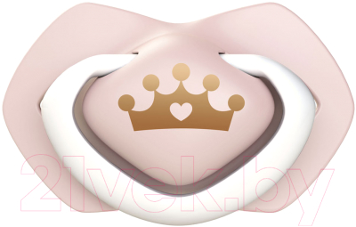 Набор пустышек Canpol Royal Baby силиконовая симметричная 6-18мес / 22/651 (розовый)