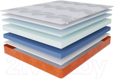 Изображение товара Матрас Stolline Гранат Warmer 120x200 (в скрутке, в чехле)