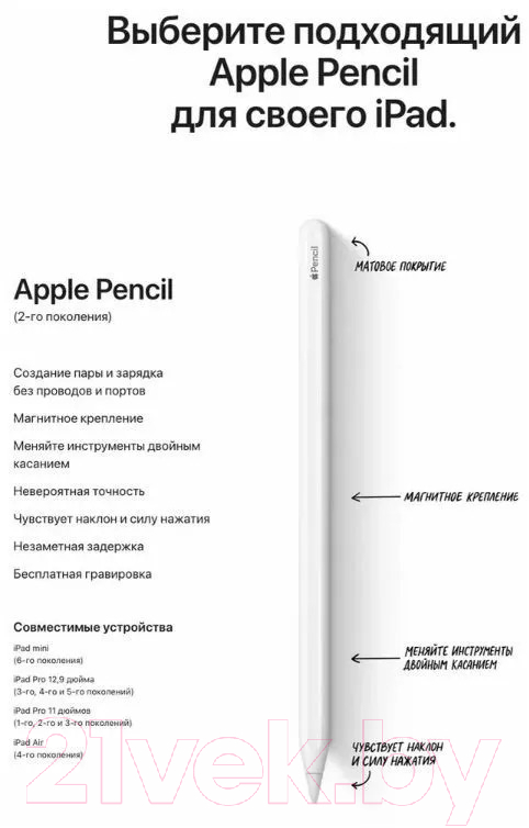 Стилус Apple Pencil USB-C / MUWA3