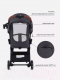 Миниатюра изображения товара Детская прогулочная коляска MOWbaby Атом / MB200 (Graphite)